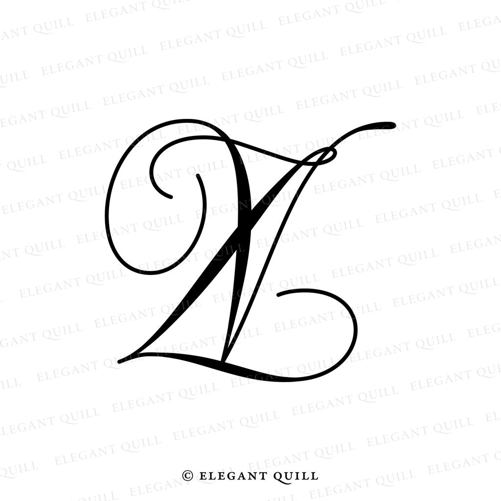 wedding dance floor monogram, VZ initials