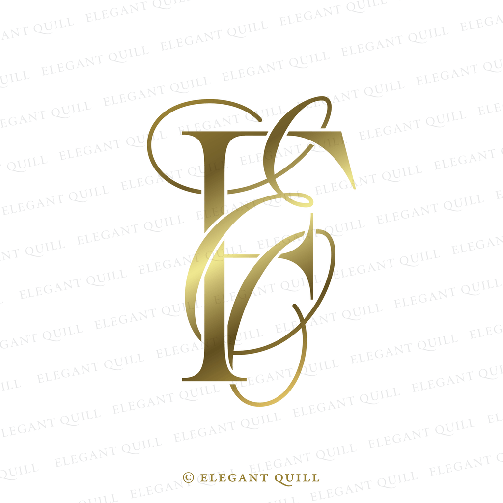 wedding gobo design, EF logo