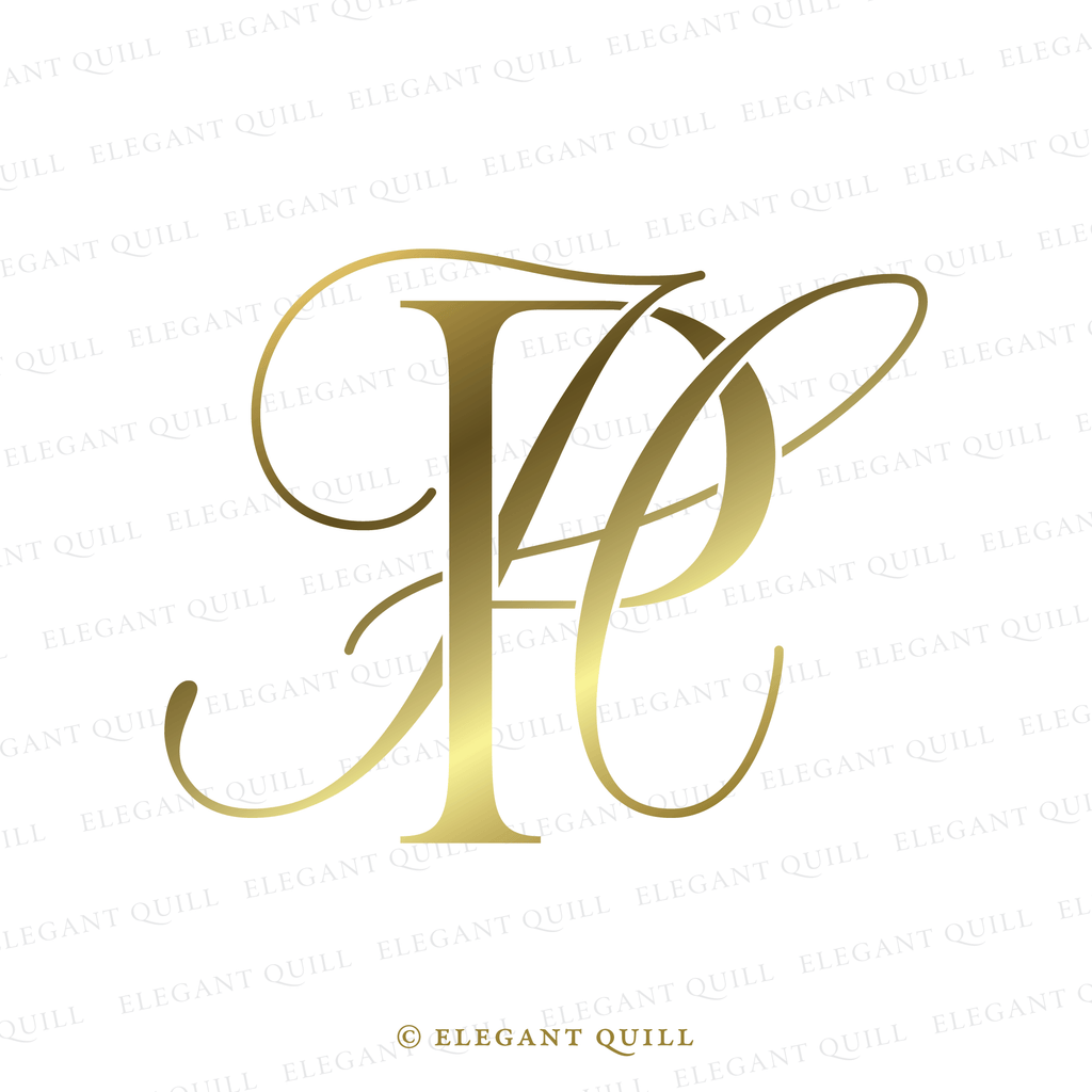 wedding gobo design, HP initials