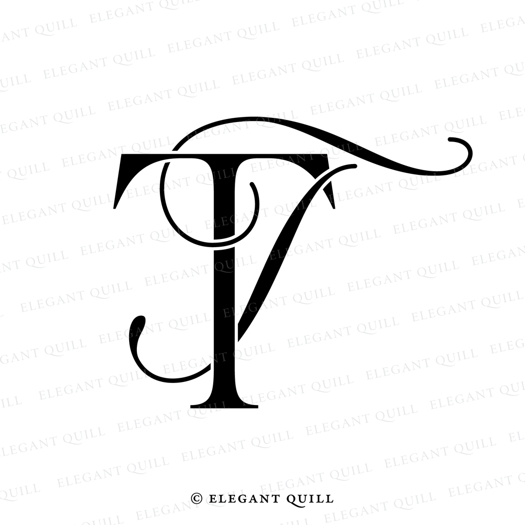 wedding gobo design, TT initials