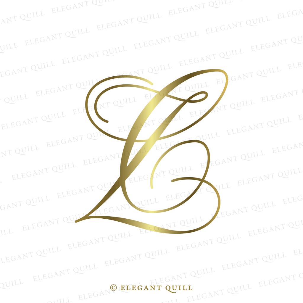 wedding gobo monogram, CZ initials