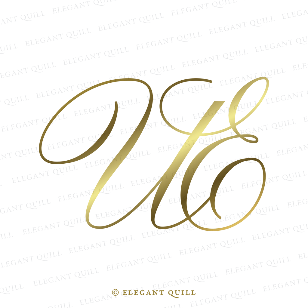 wedding gobo monogram, EU initials