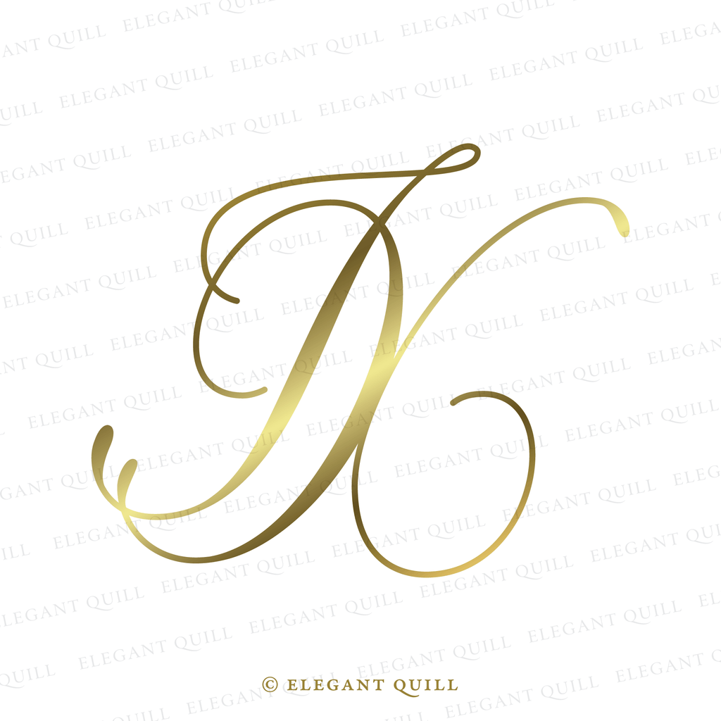 wedding gobo monogram, IX initials
