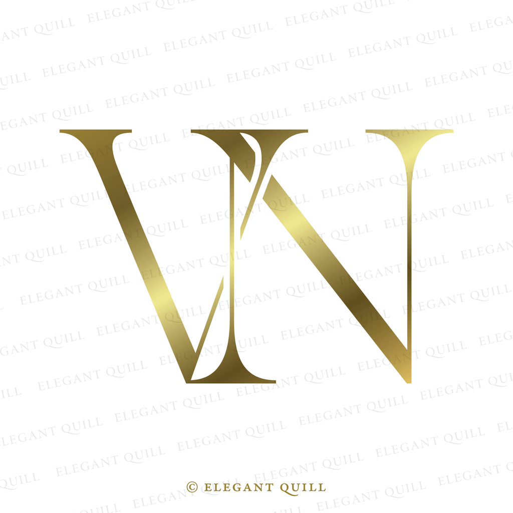 wedding gobo monogram, NV initials