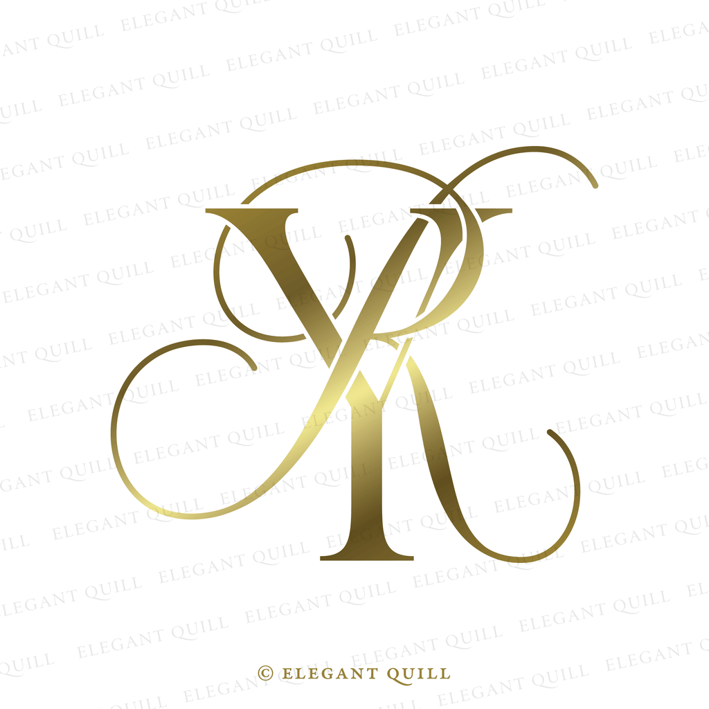 wedding gobo monogram, RY initials