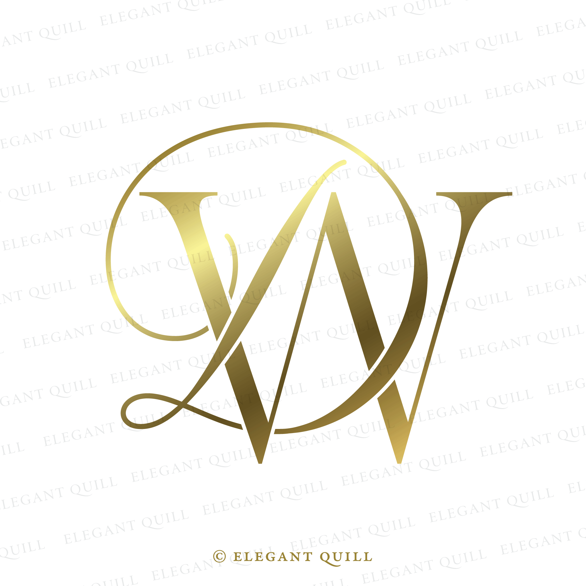 Wedding Initials, DW Logo