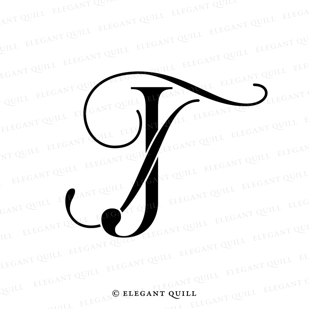 wedding initials TJ logo