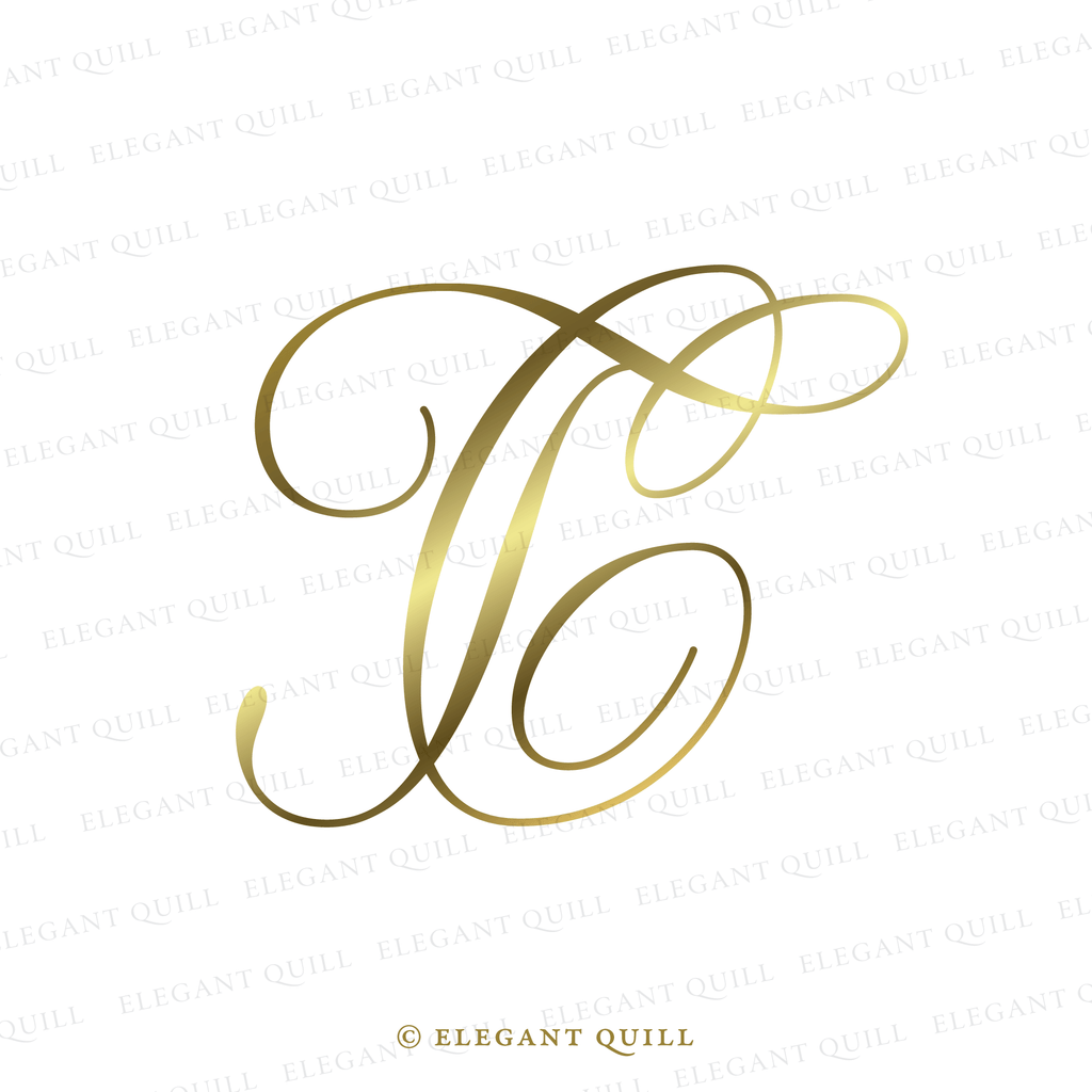 wedding initials logo, CT