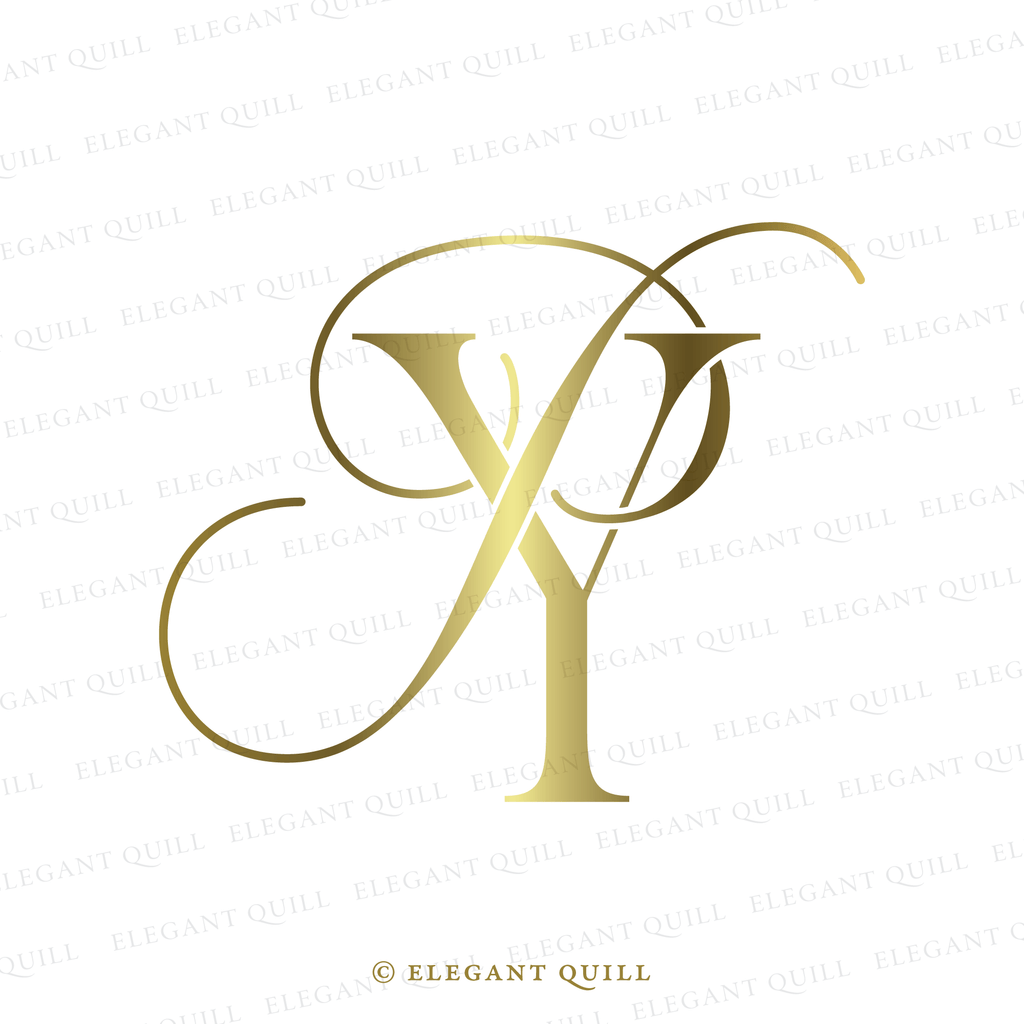 wedding initials logo, PY