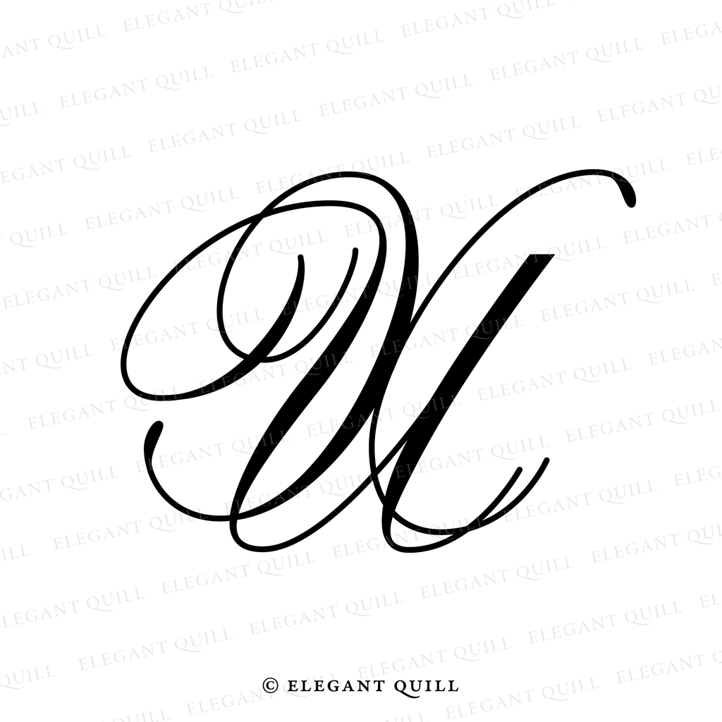 wedding initials logo, UX