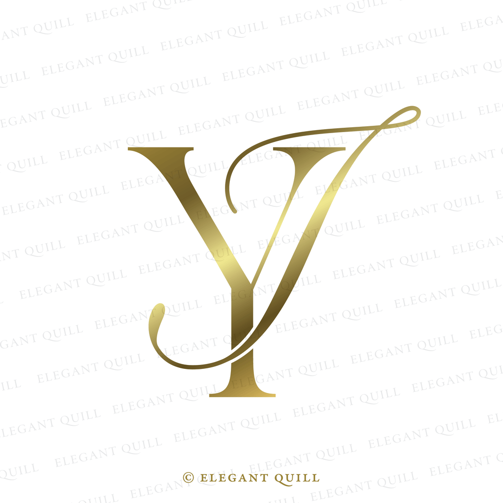 wedding initials monogram IY