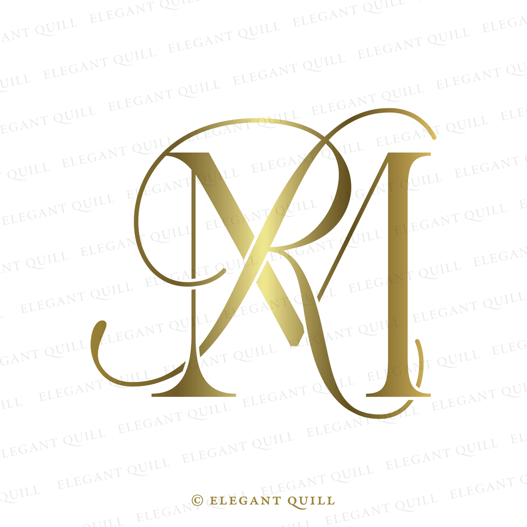 wedding initials monogram RM 