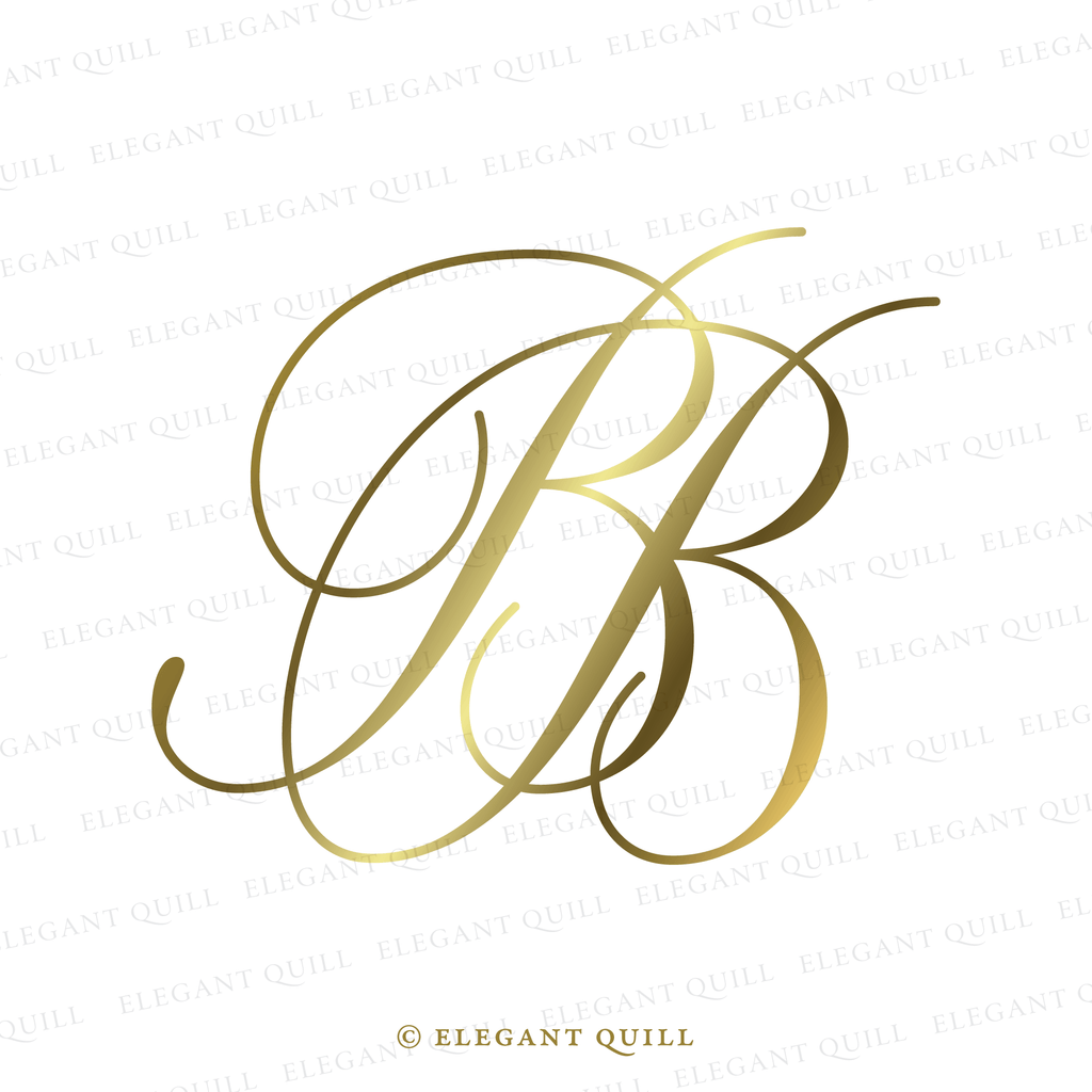 wedding logo, BB initials