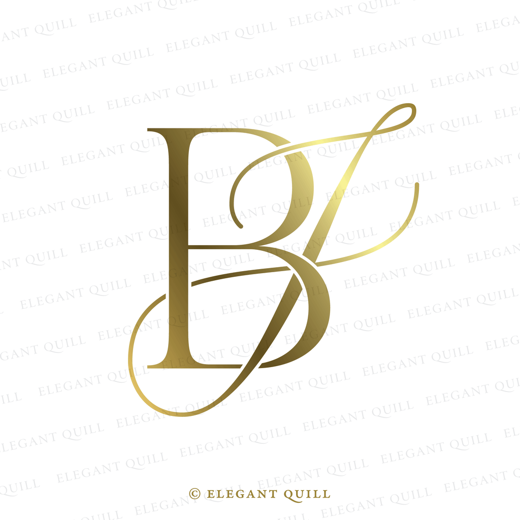 wedding logo, JB initials
