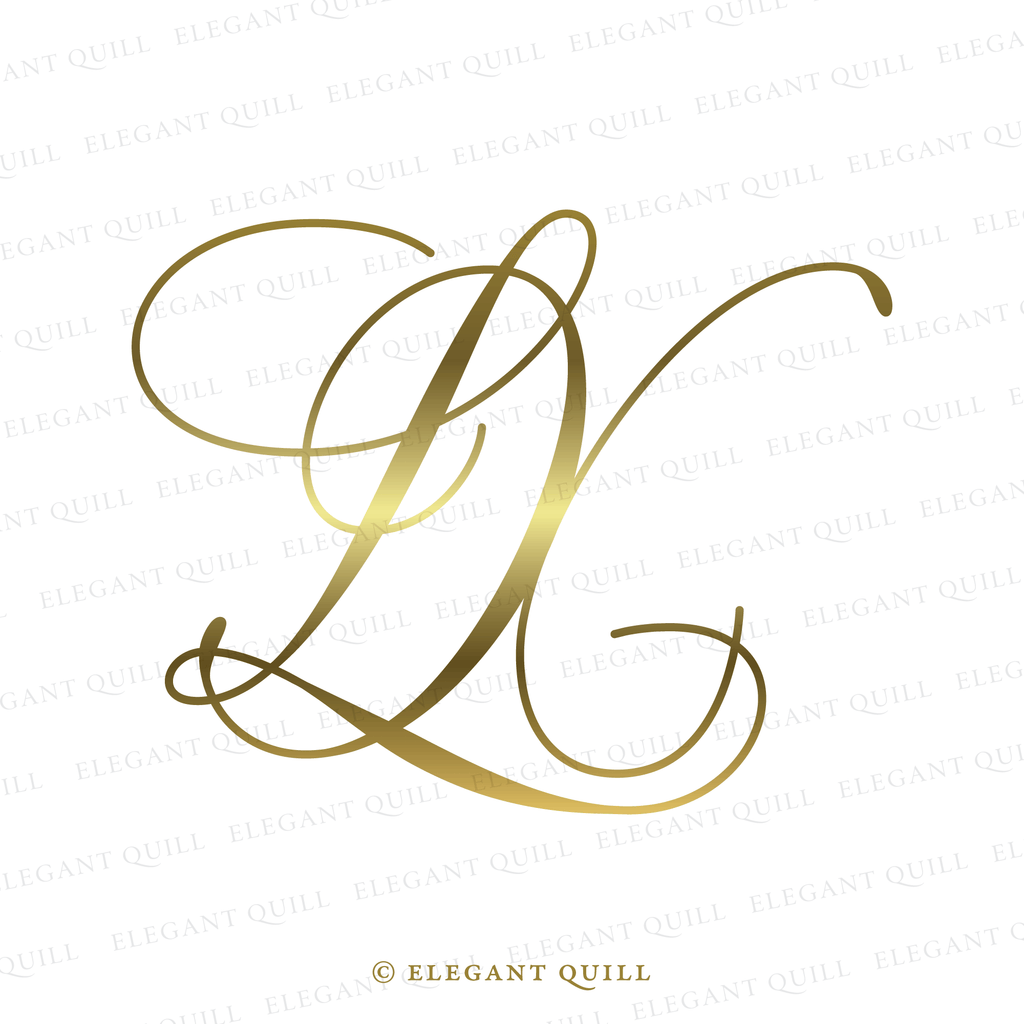 wedding logo, LX initials
