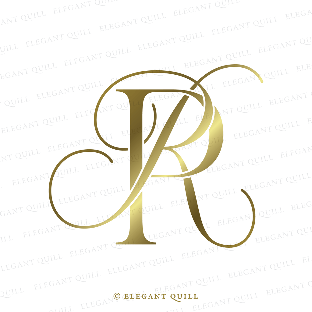 wedding logo, RP initials