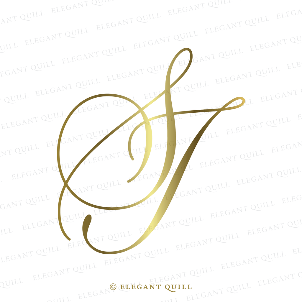 wedding logo, SI initials