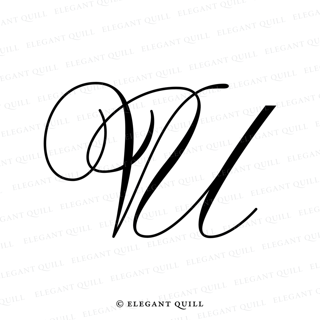 wedding logo, UV initials