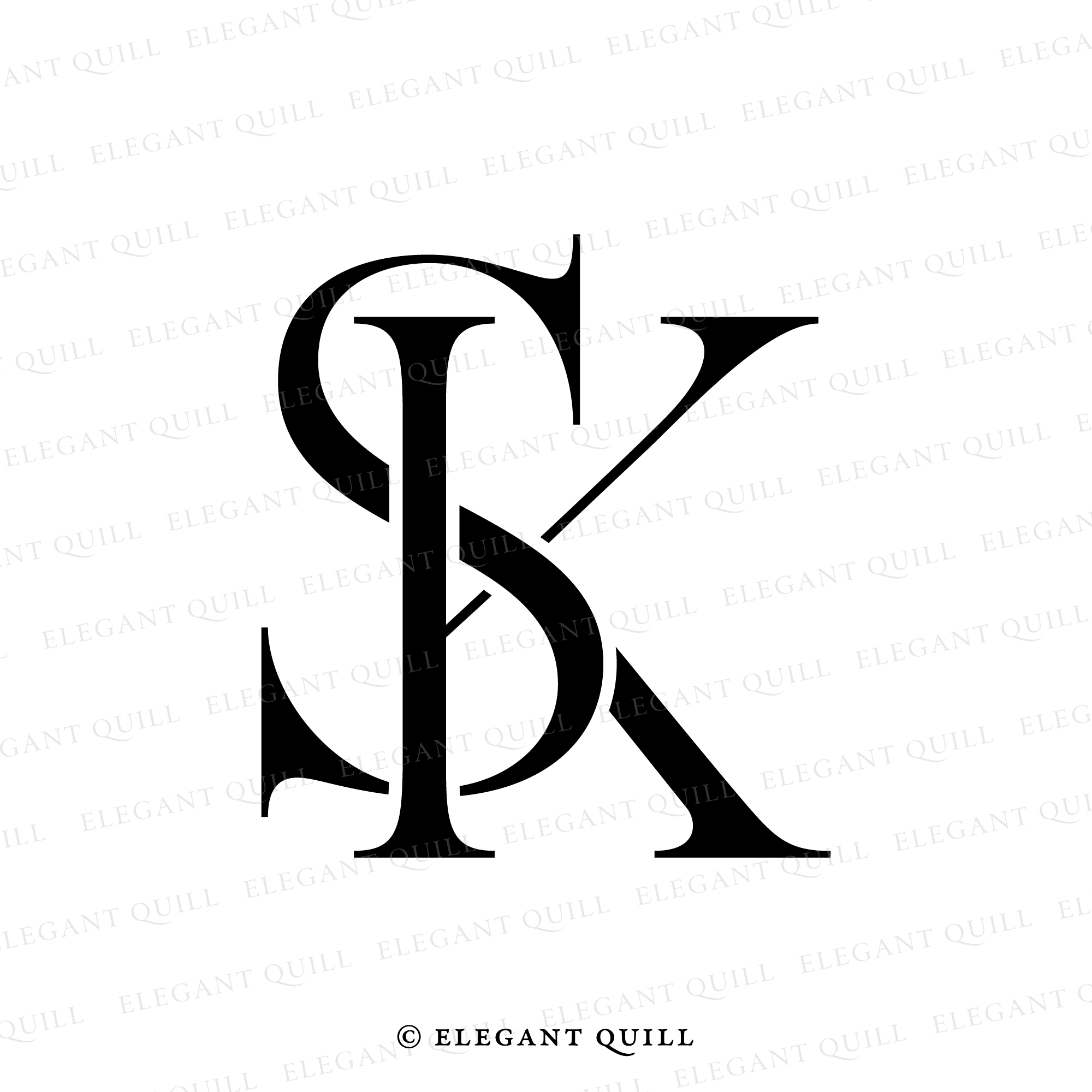 Custom Wedding Monogram Personalized Wedding Logo Initials 