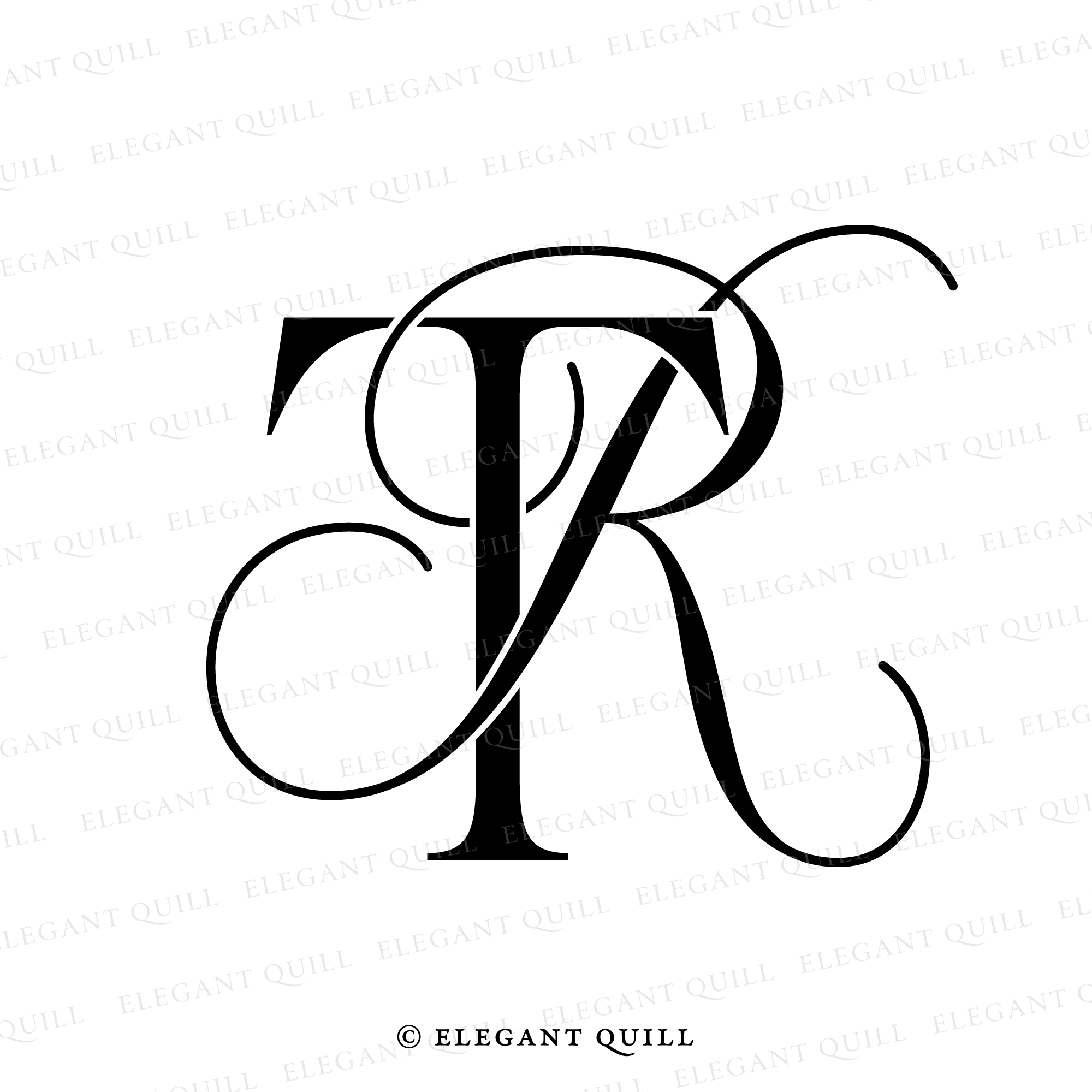 Letter TR Or RT Monogram Logo